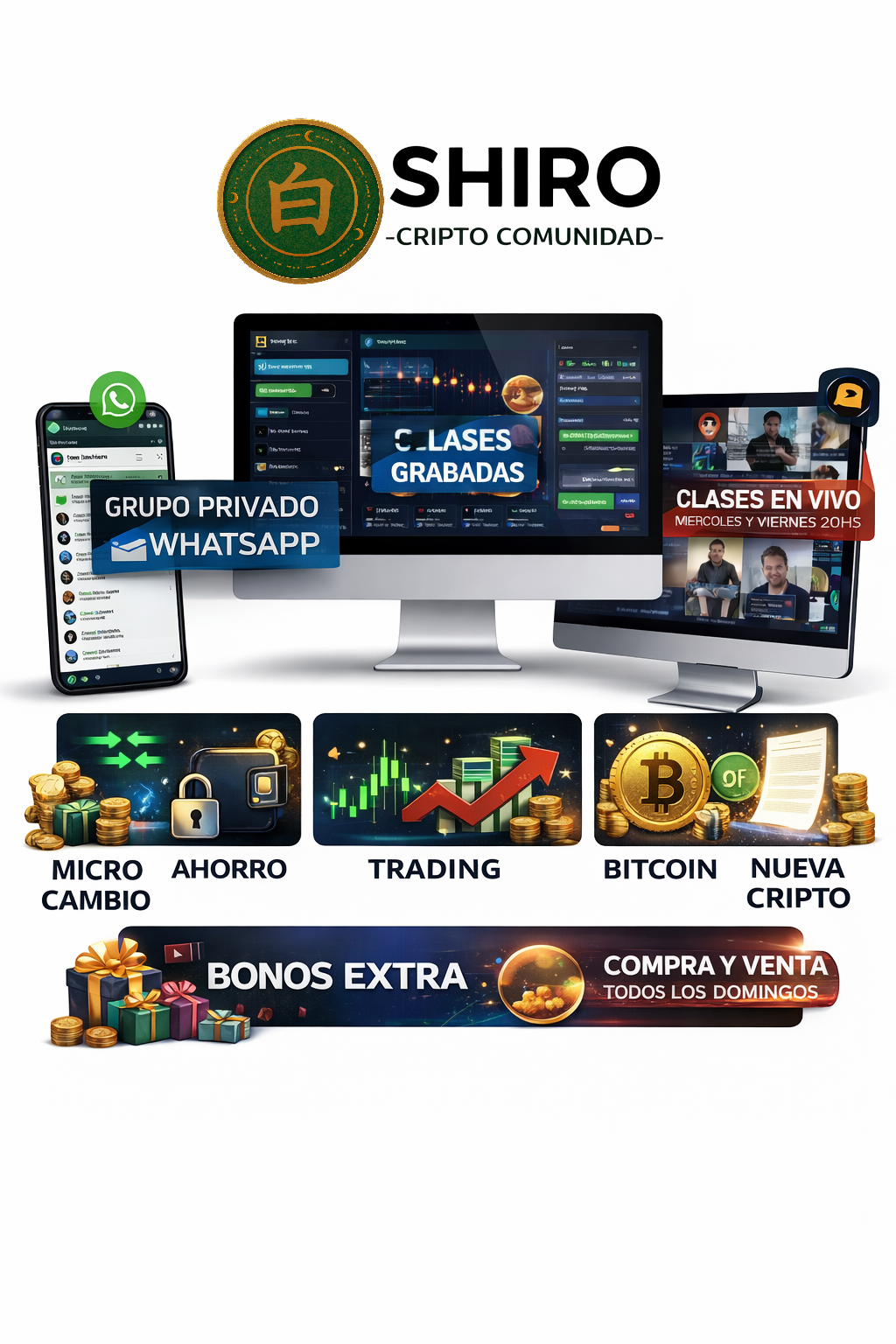 Que incluye en el curso completo de shiro cripto